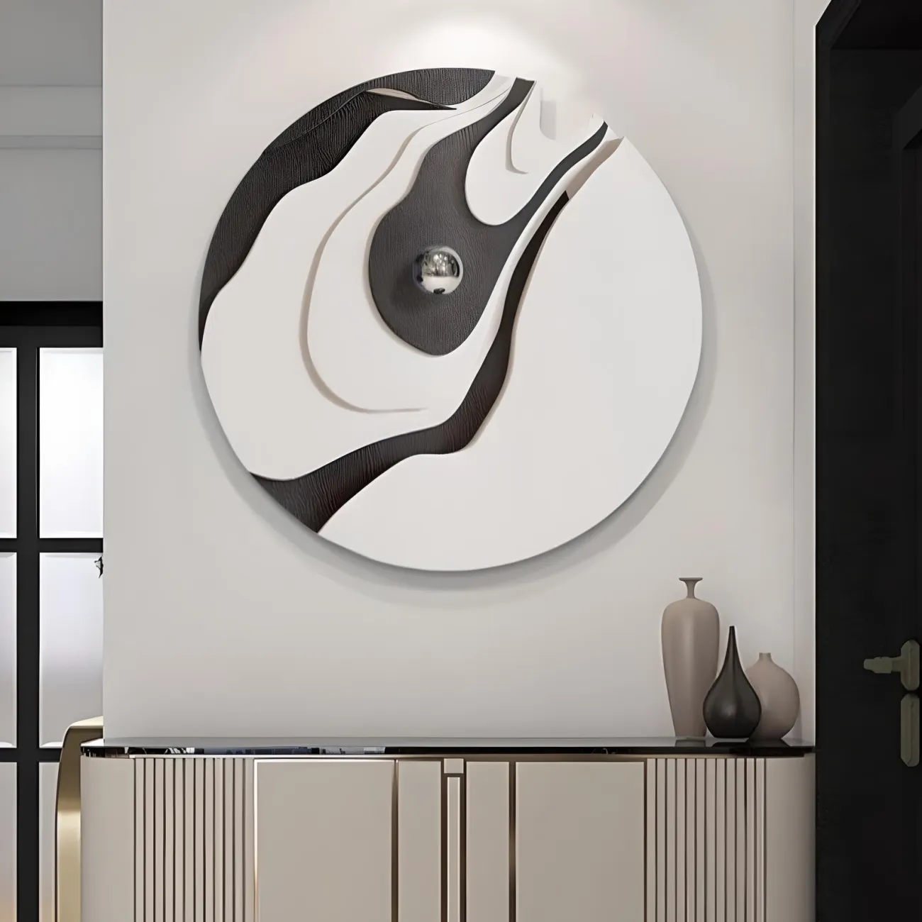 Трехмерная современная минималистичная картина "Пьяная красавица" 37929-30