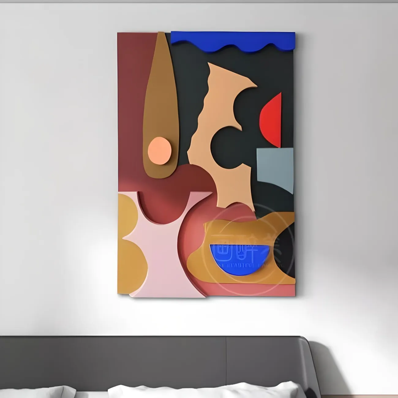 Скандинавская геометрическая декоративная картина "Пьяная красавица" 37940-30