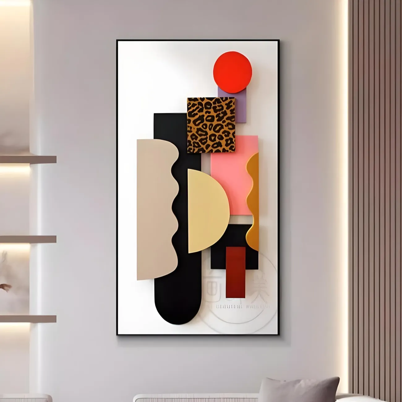 Декоративная трехмерная геометрическая картина "Пьяная красавица" 37942-30