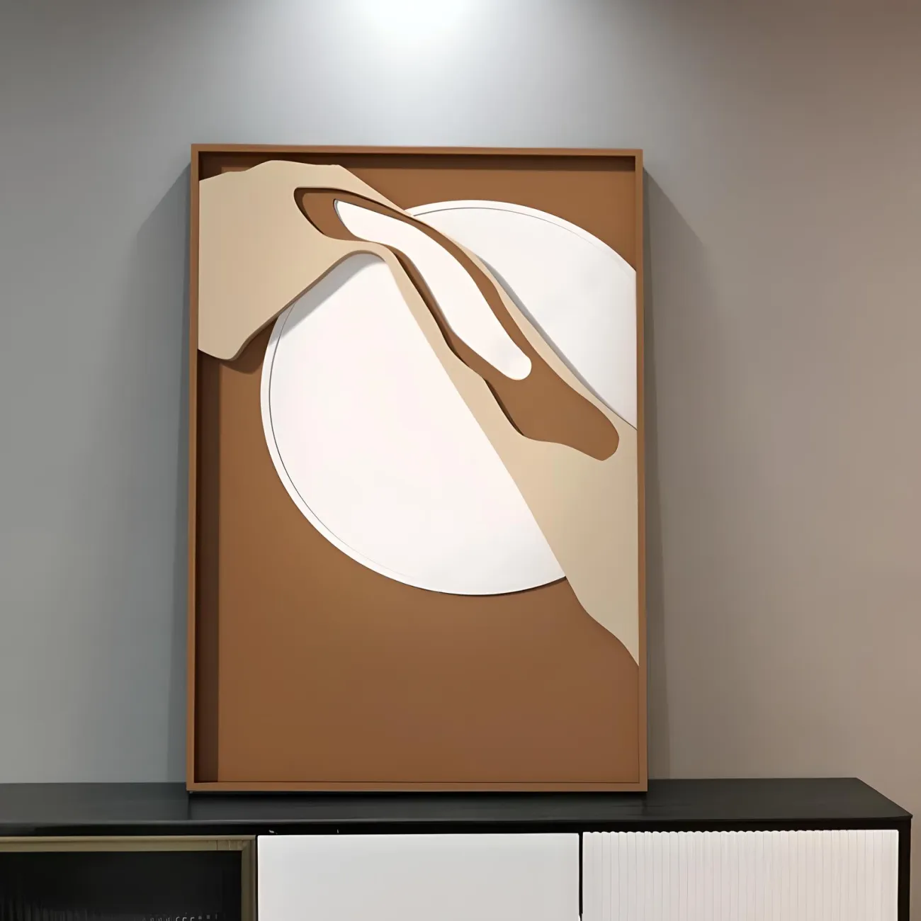 Геометрическая минималистичная трехмерная картина "Пьяная красавица" 37944-30