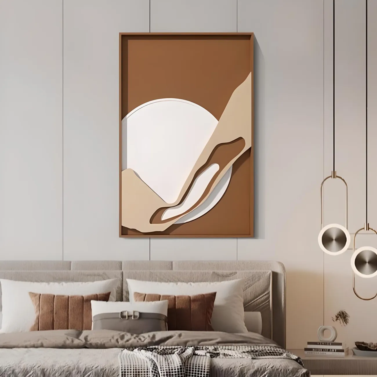 Геометрическая минималистичная трехмерная картина "Пьяная красавица" 37944-30