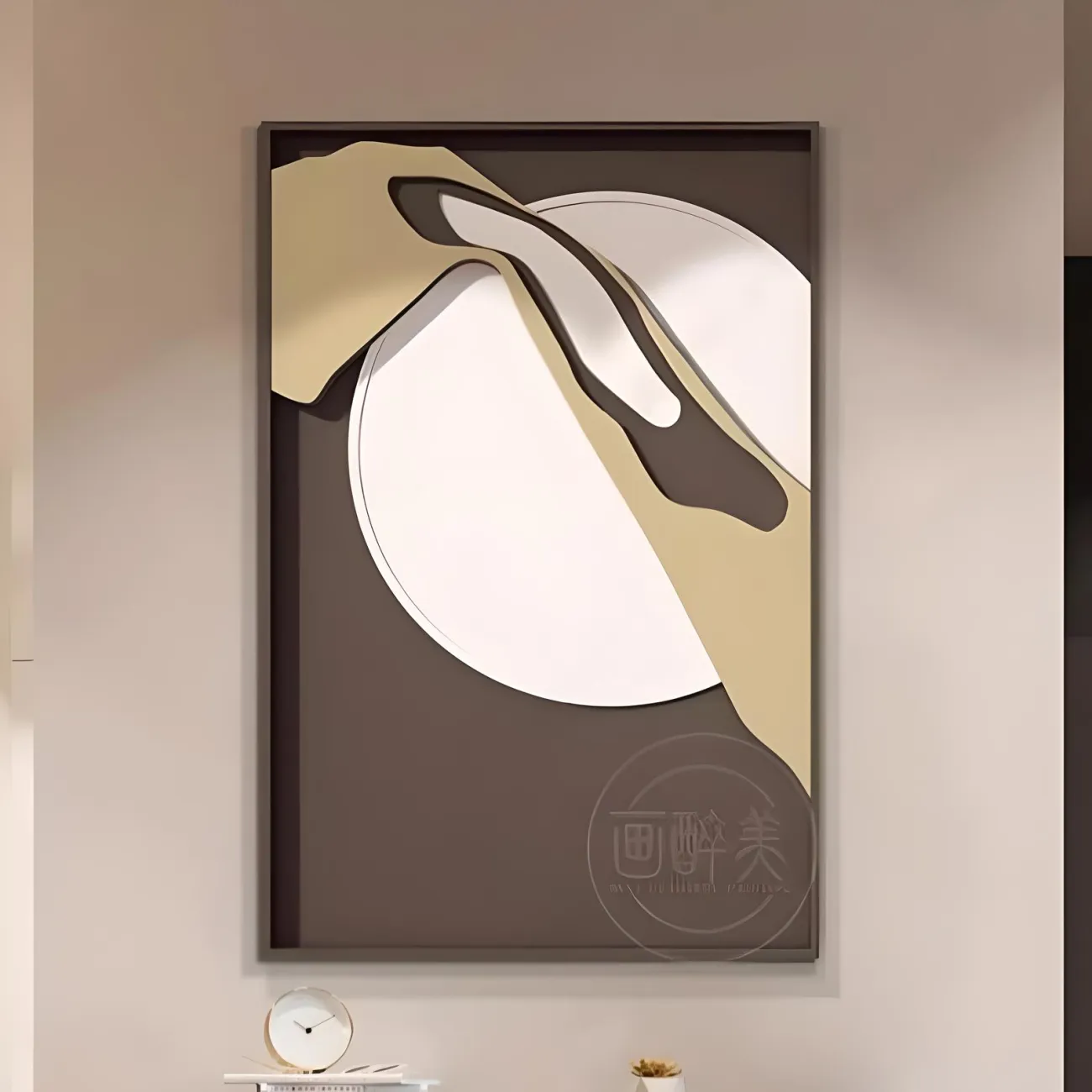 Геометрическая минималистичная трехмерная картина "Пьяная красавица" 37944-30