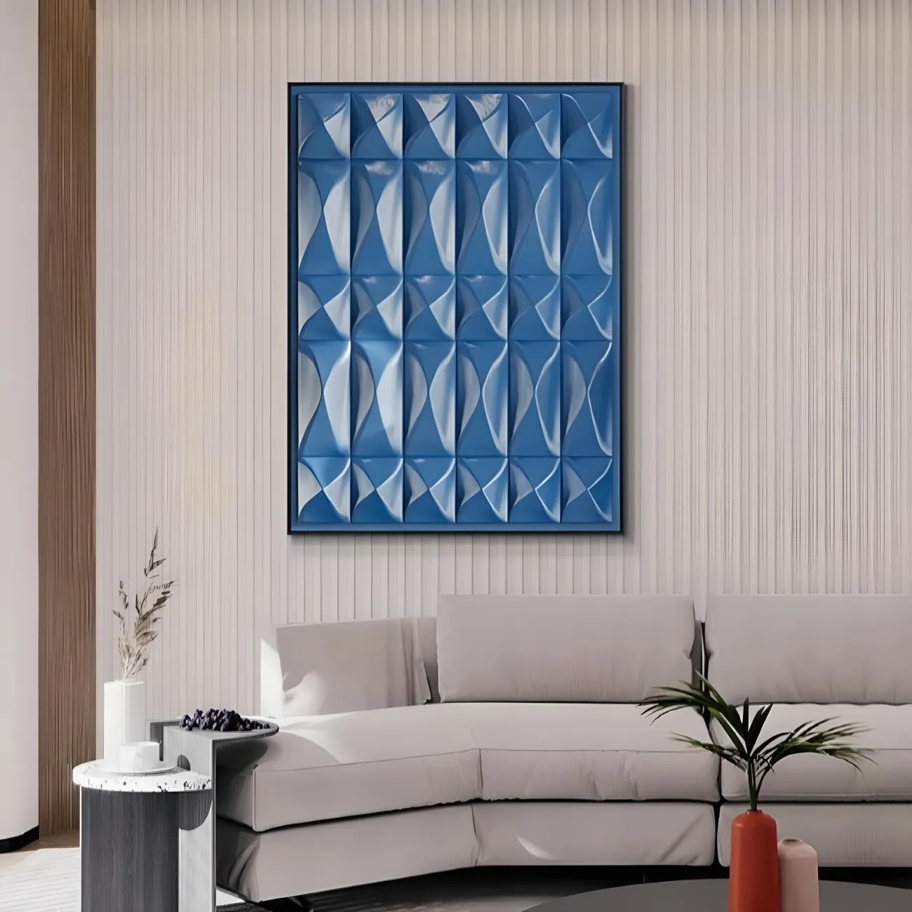 Однотонная декоративная трехмерная картина "Пьяная красавица" 37946-30