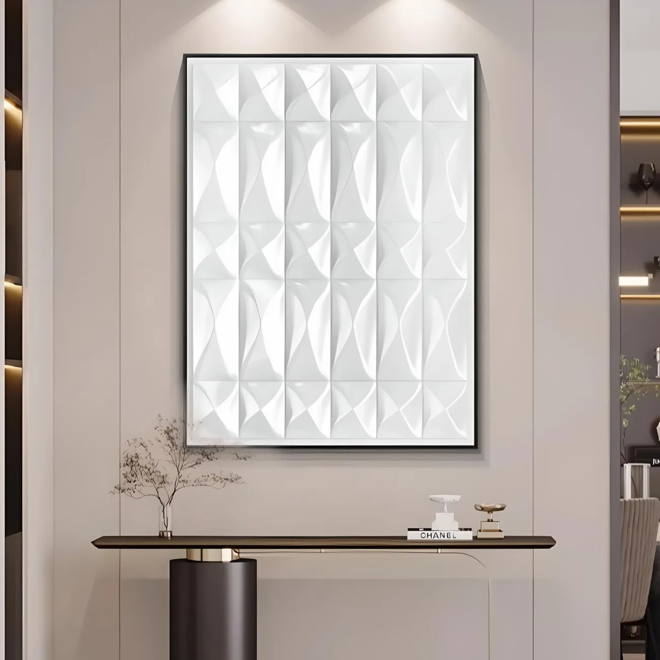 Однотонная декоративная трехмерная картина "Пьяная красавица" 37946-30