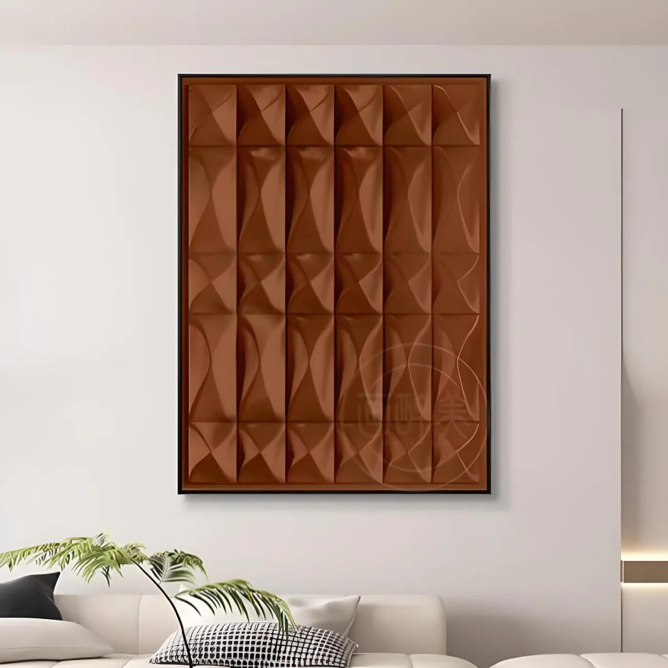 Однотонная декоративная трехмерная картина "Пьяная красавица" 37946-30