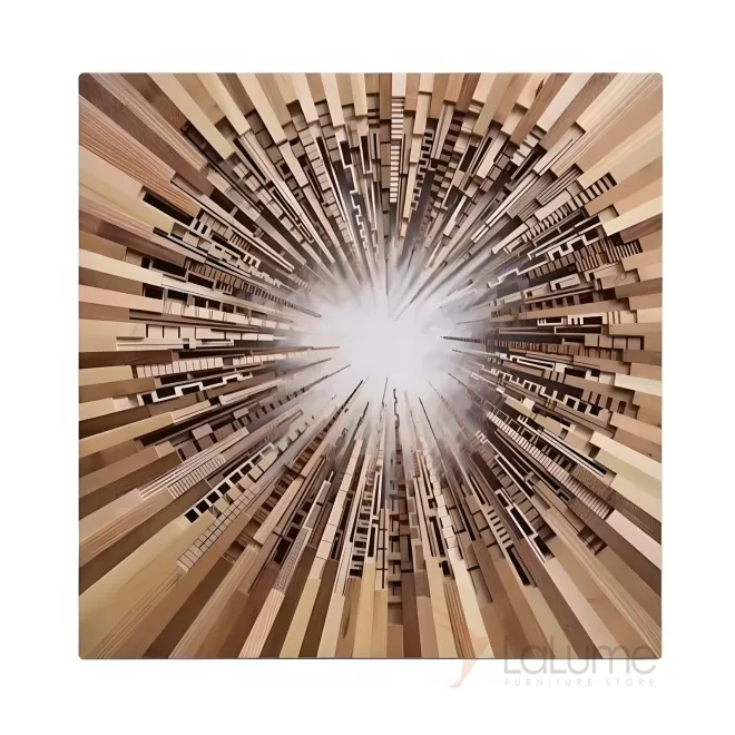 Архитектурная трехмерная картина "Пьяная красавица" 37956-30 в бревенчатом стиле 