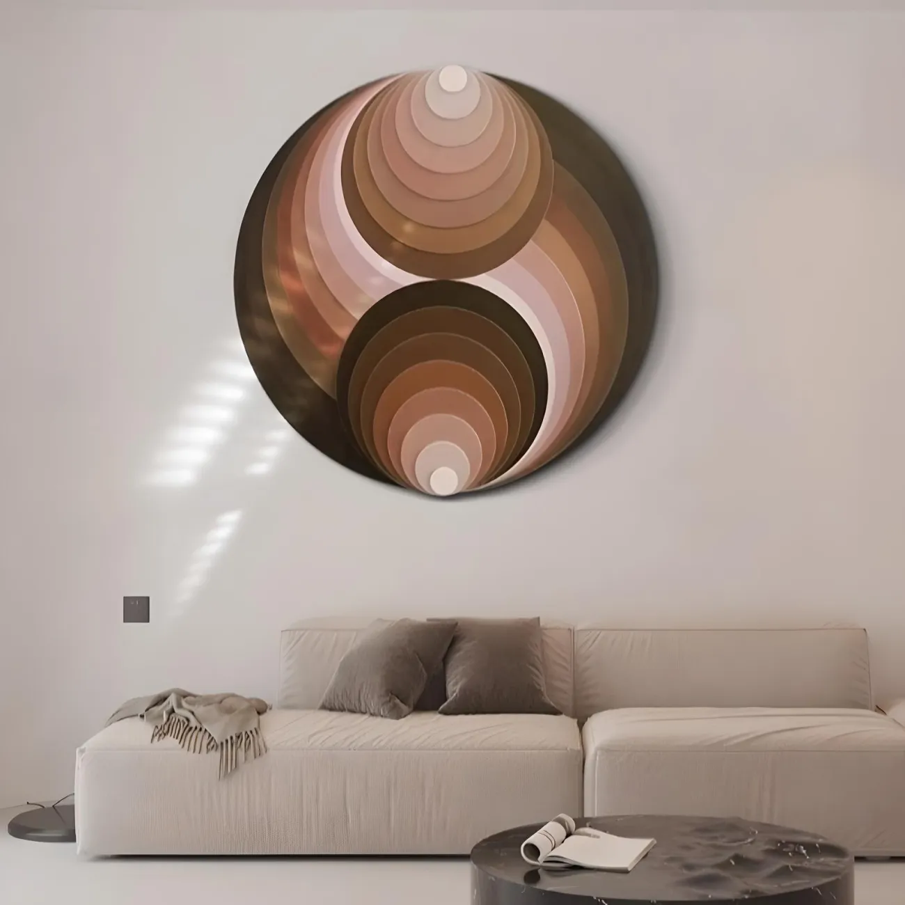 Декоративная круглая трехмерная картина "Пьяная красавица" 37958-30 Декоративная круглая трехмерная картина "Пьяная красавица" 37958-30