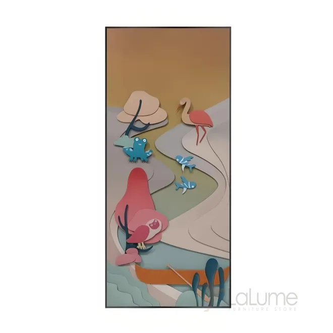 Креативная мультяшная трехмерная картина "Пьяная красавица" 37964-30