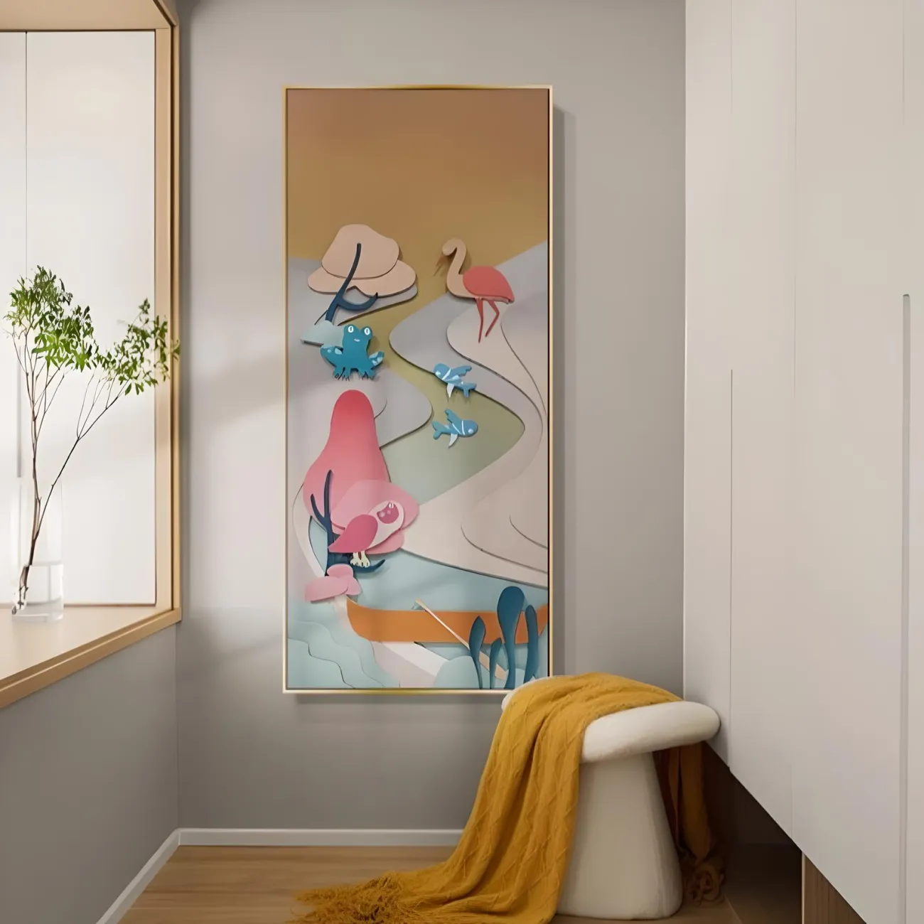 Креативная мультяшная трехмерная картина "Пьяная красавица" 37964-30