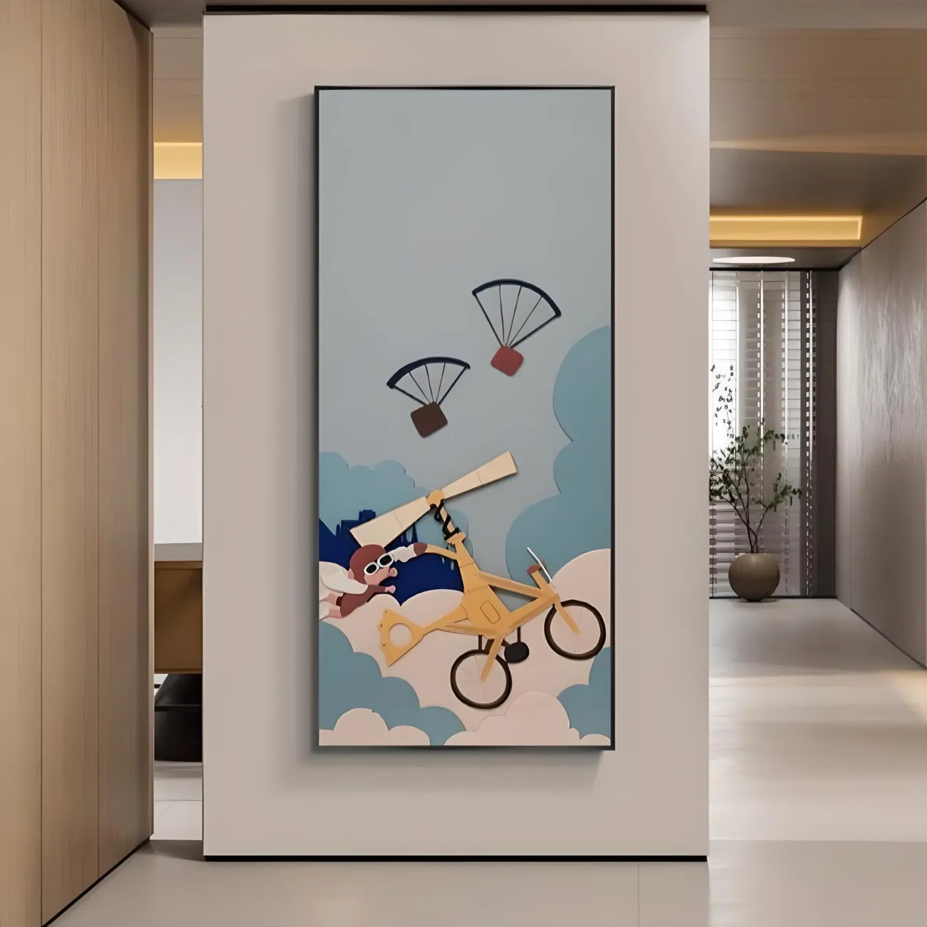 Креативная мультяшная трехмерная картина "Пьяная красавица" 37964-30