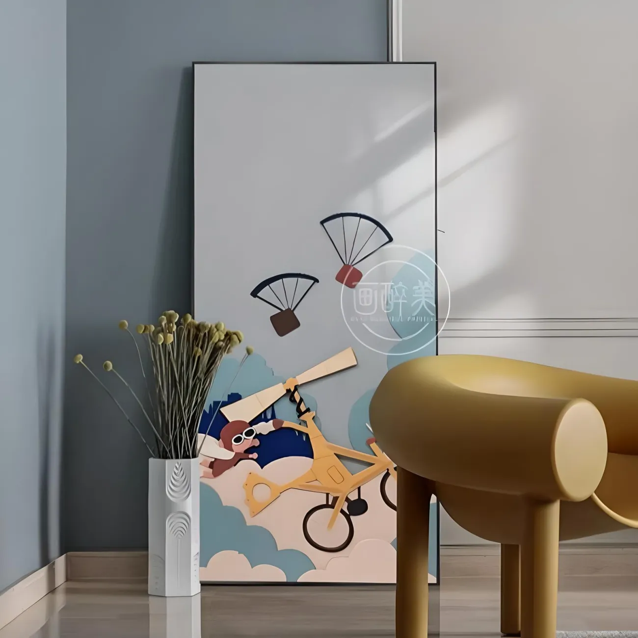 Креативная мультяшная трехмерная картина "Пьяная красавица" 37964-30