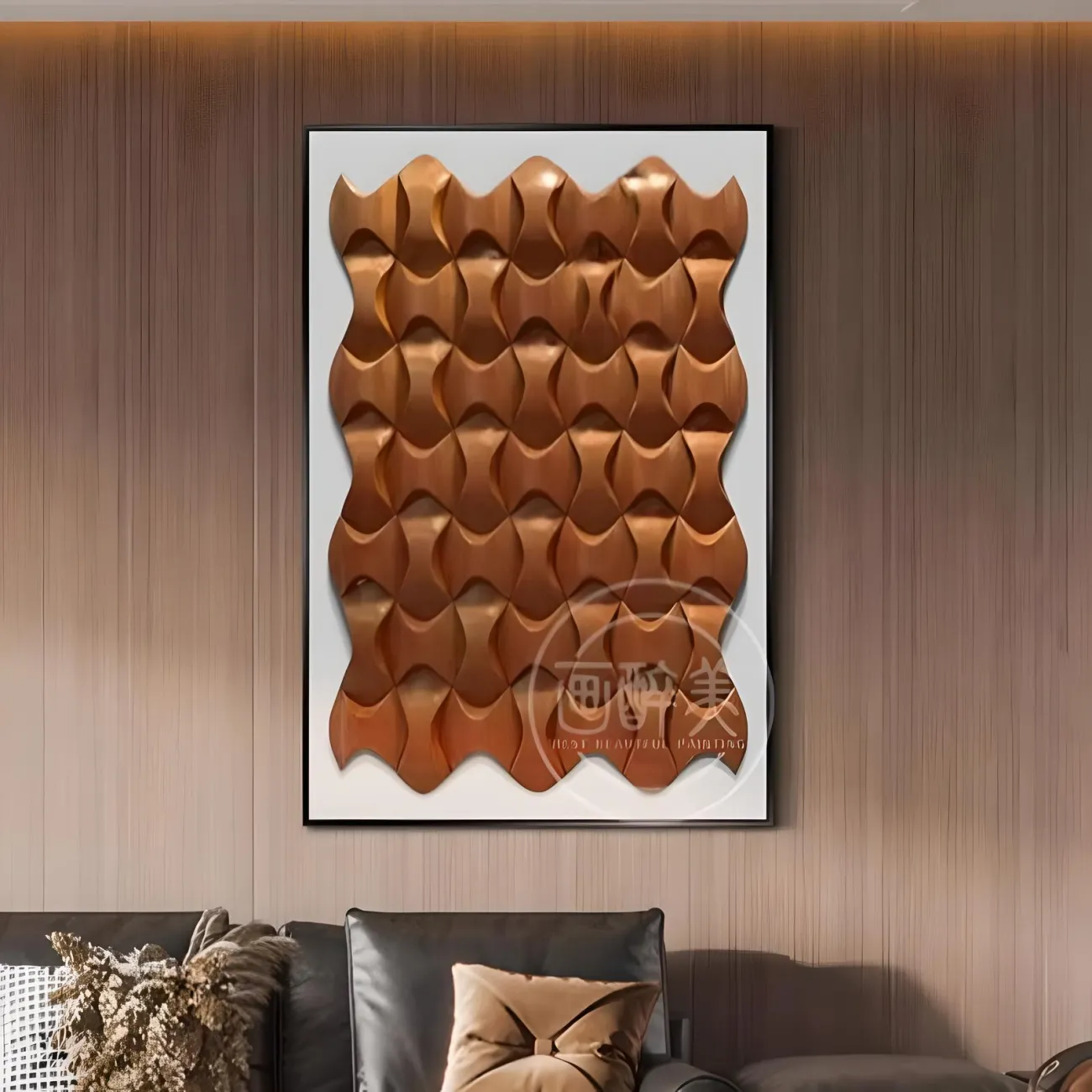 Светлая роскошная современная картина "Пьяная красавица" 37966-30