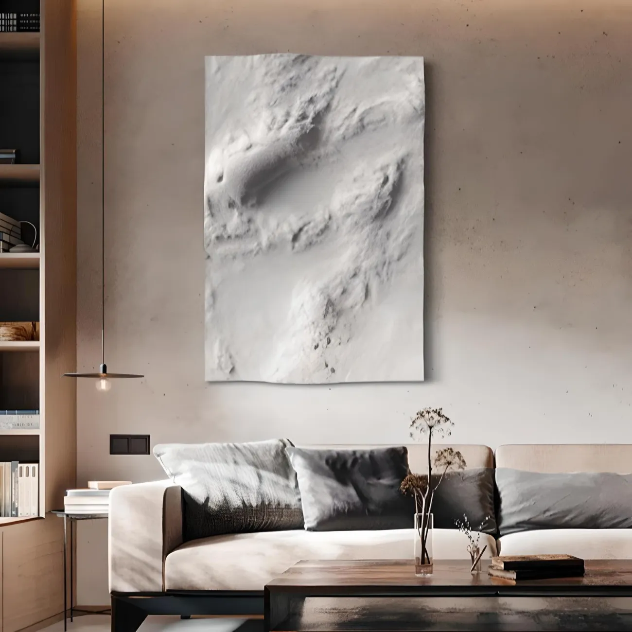 Минималистичная трехмерная рельефная картина "Пьяная красавица" 37968-30