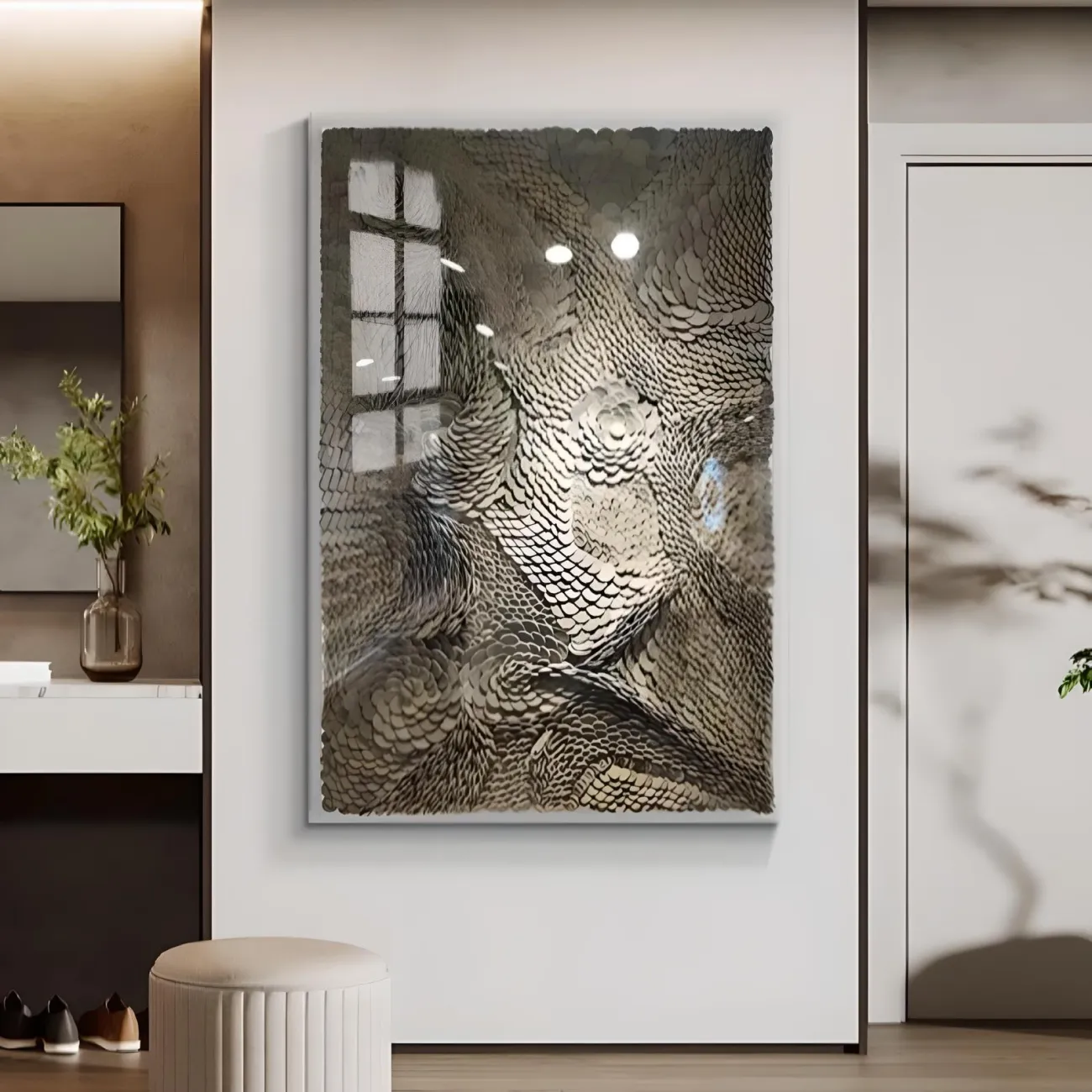 Акриловая кожаная трехмерная картина "Пьяная красавица" 37971-30