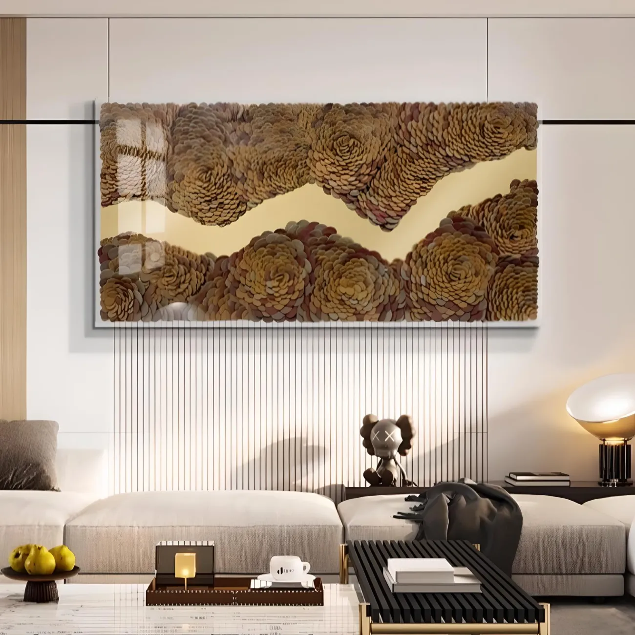 Акриловая кожаная трехмерная картина "Пьяная красавица" 37971-30