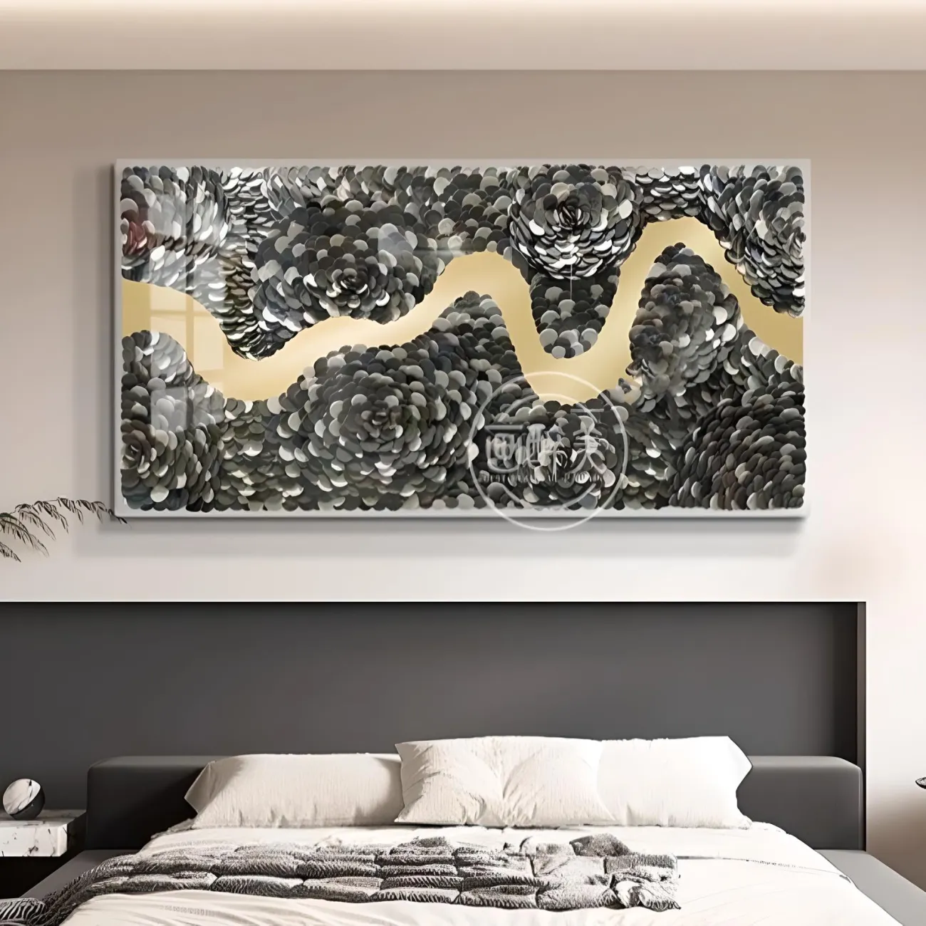 Акриловая кожаная трехмерная картина "Пьяная красавица" 37971-30