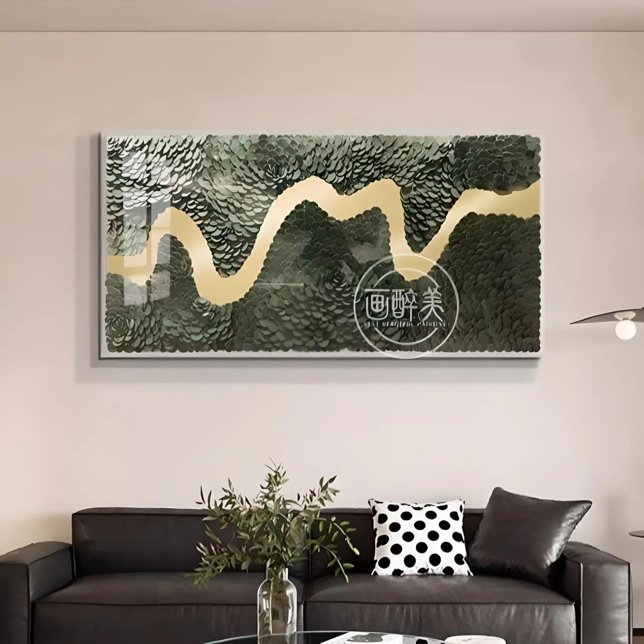 Акриловая кожаная трехмерная картина "Пьяная красавица" 37971-30