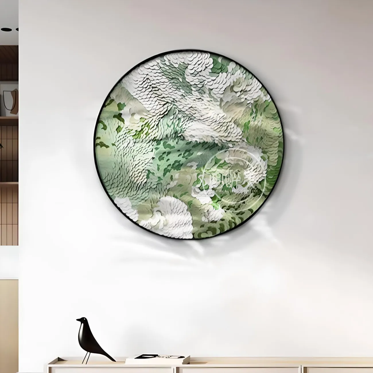 Абстрактная кожаная трехмерная картина "Пьяная красавица" 37975-30