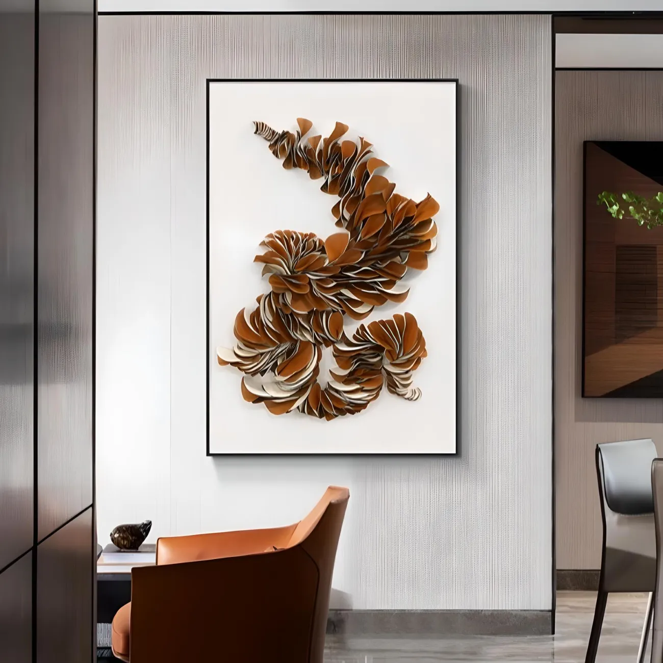 Креативная кожаная трехмерная картина "Пьяная красавица" 37977-30