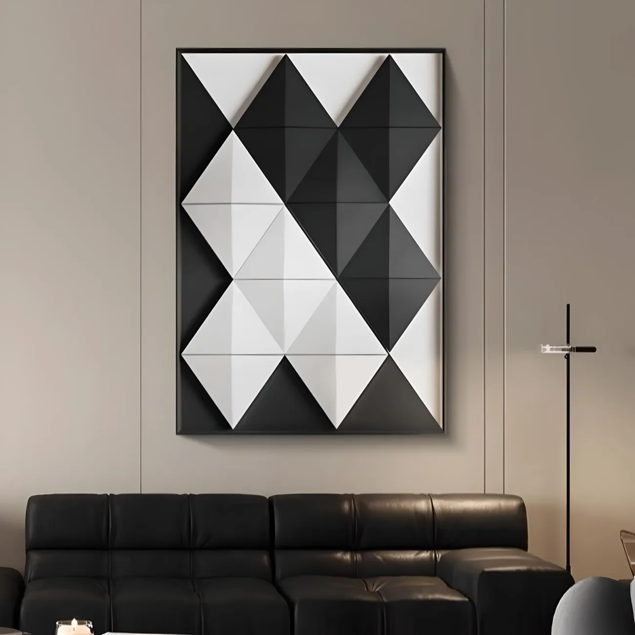 Геометрическая ромбовидная трехмерная картина "Пьяная красавица" 37978-30