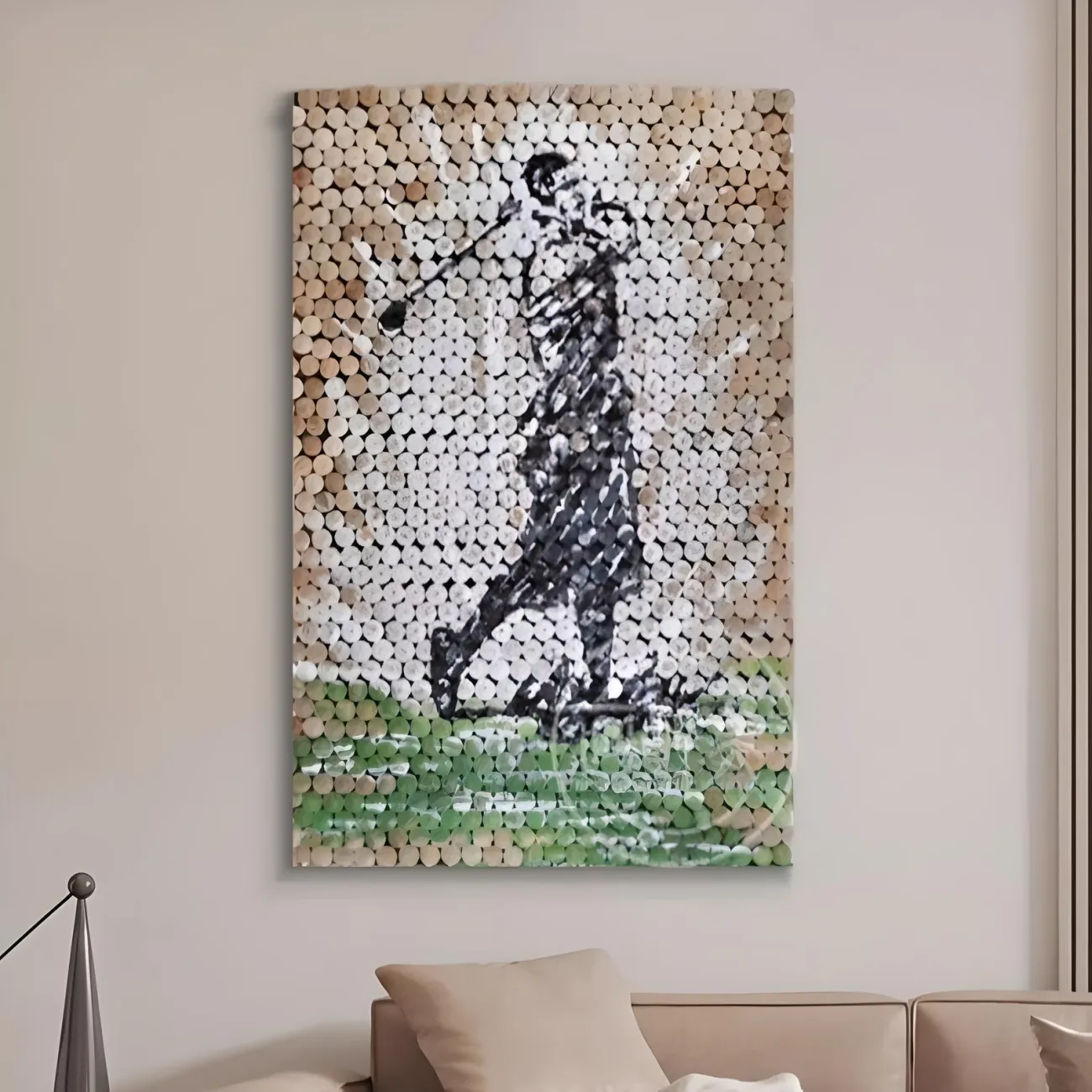 Трехмерная деревянная картина "Пьяная красавица" 37983-30 в стиле ретро