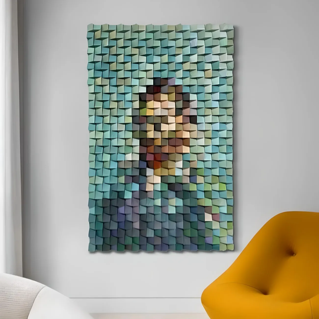 Трехмерная деревянная картина "Пьяная красавица" 37983-30 в стиле ретро