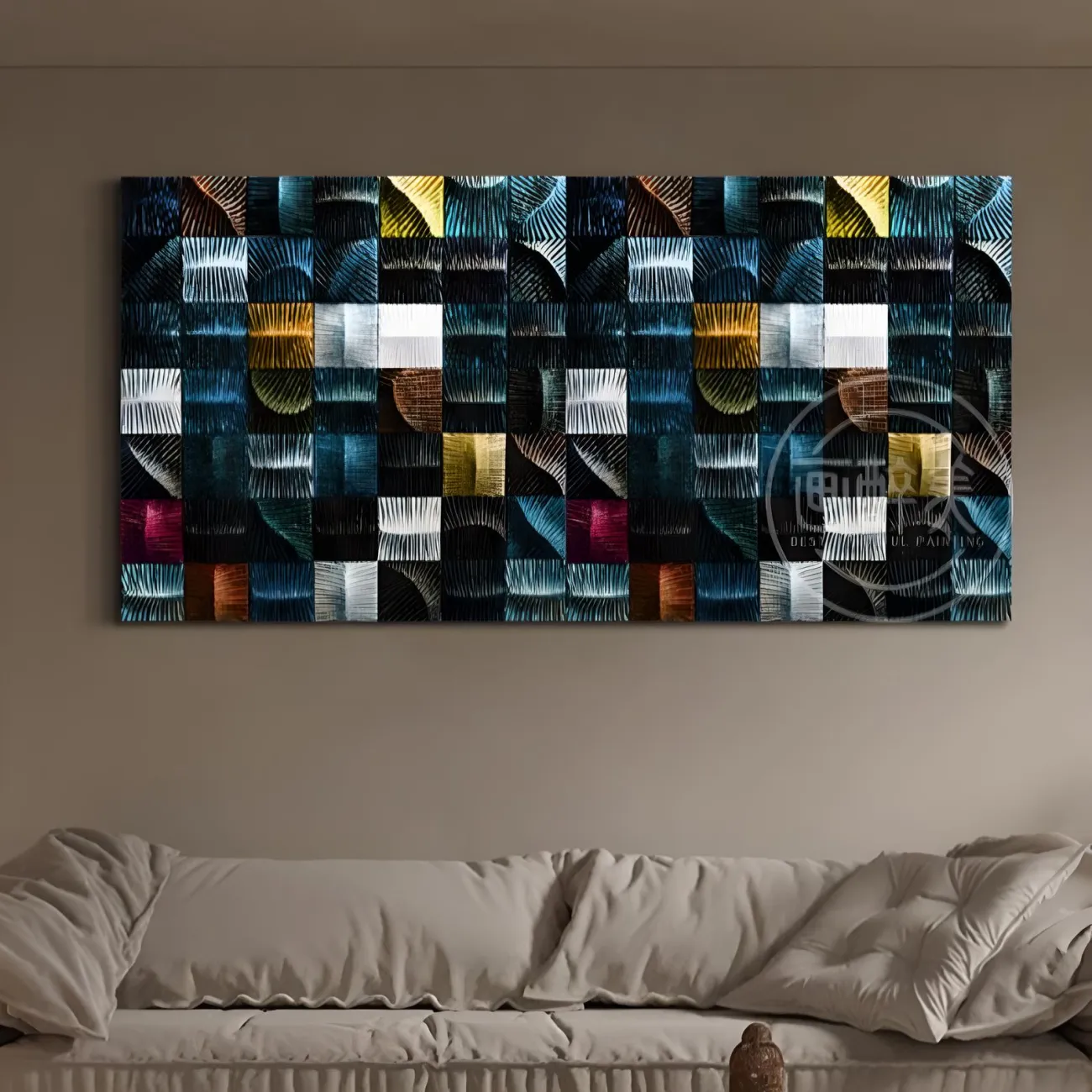 Оригинальная дизайнерская декоративная картина "Пьяная красавица" 37985-30