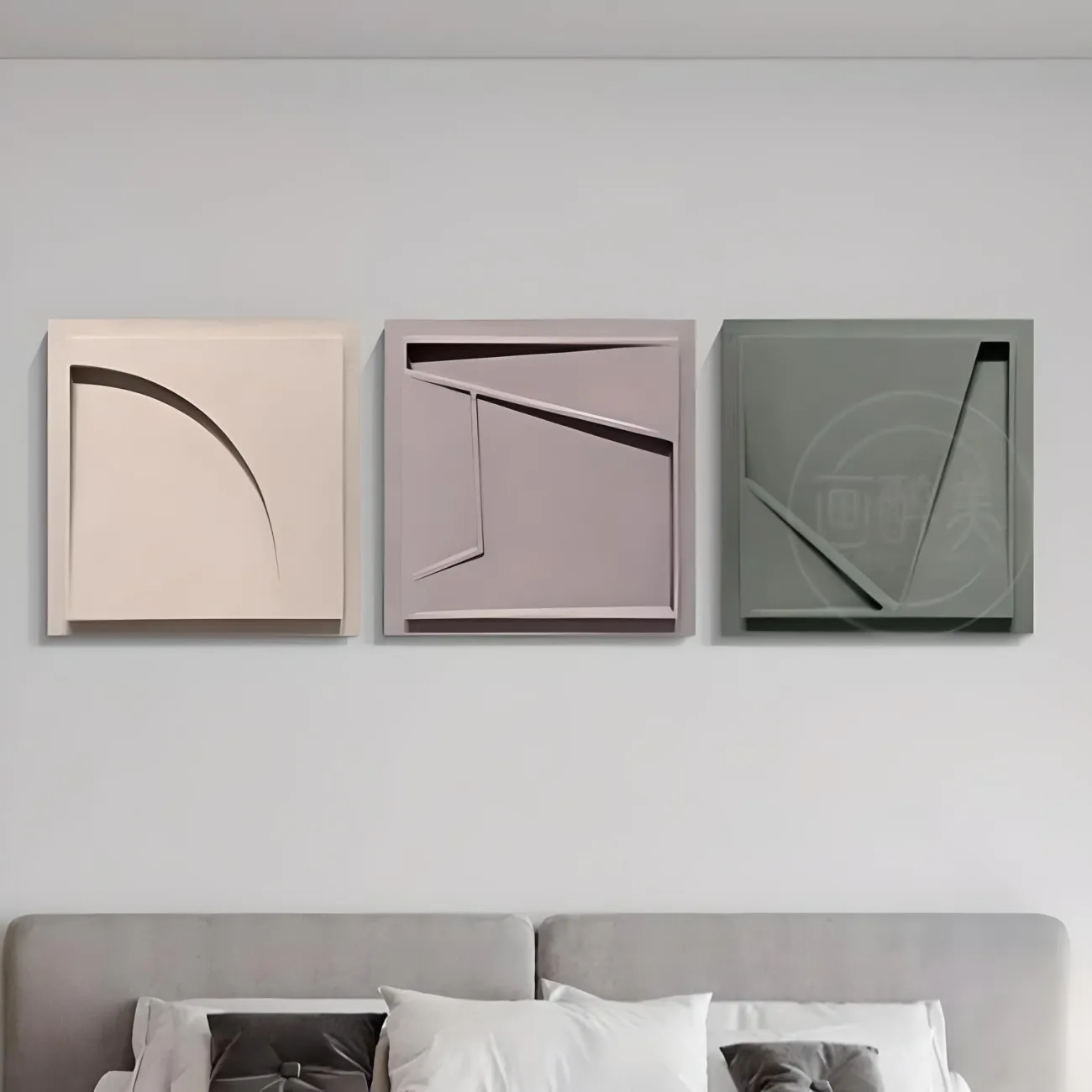 Минималистичная рельефная декоративная фреска "Morandi" 37987-30