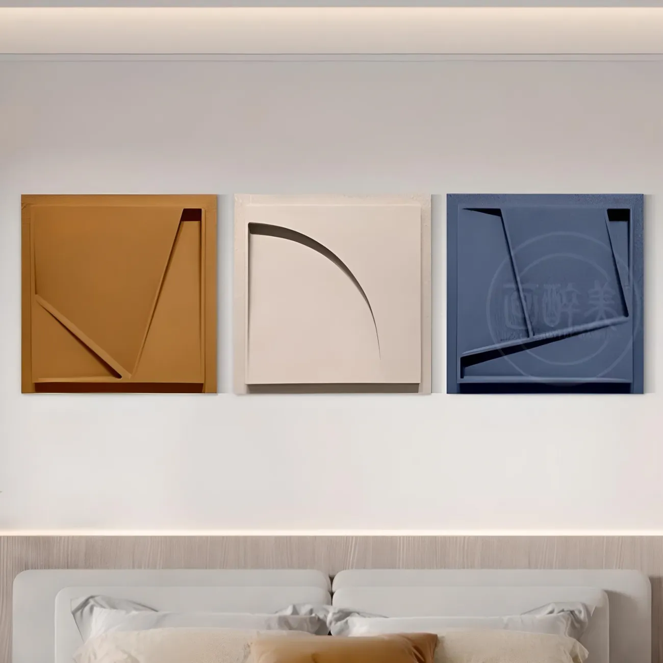 Минималистичная рельефная декоративная фреска "Morandi" 37987-30