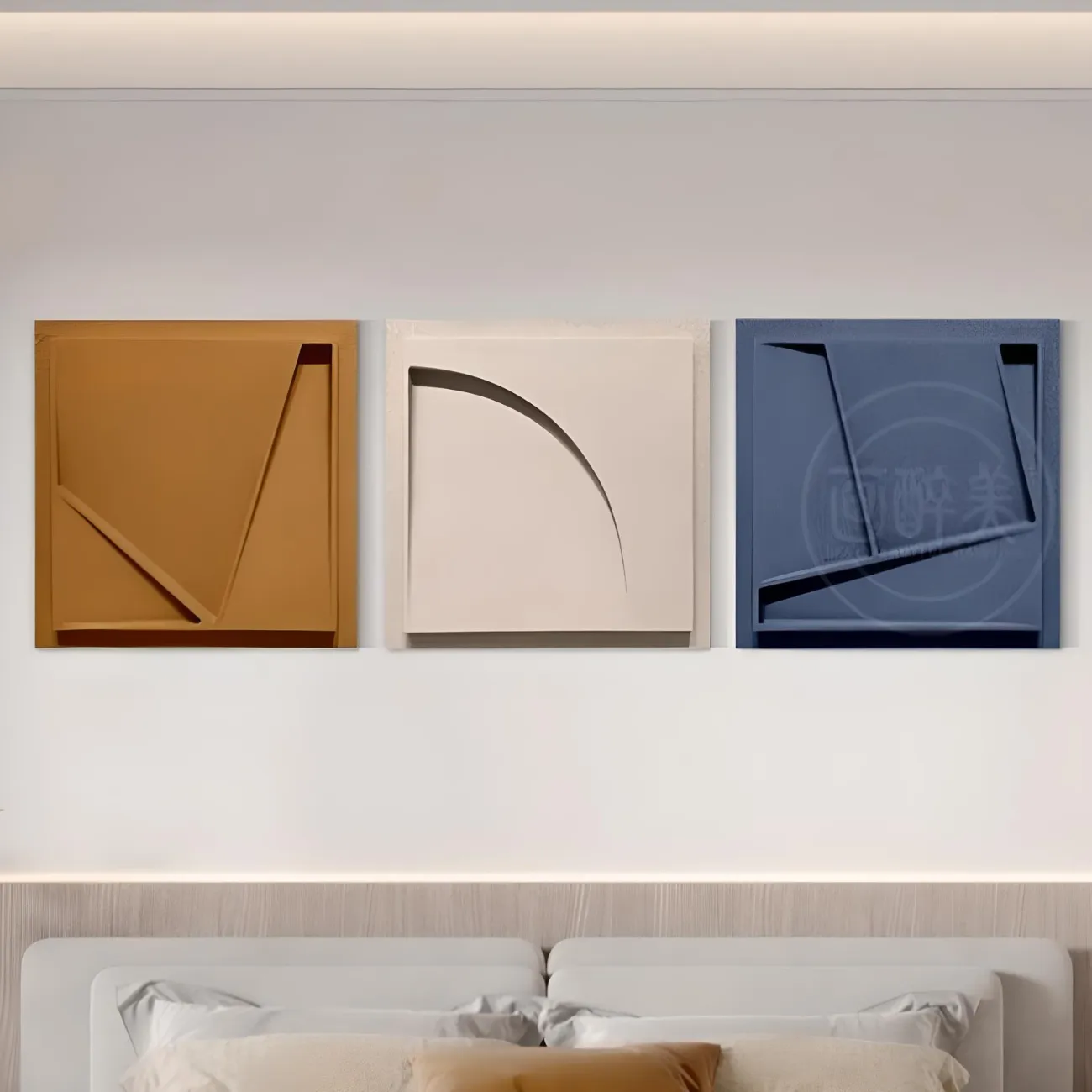 Минималистичная рельефная декоративная фреска "Morandi" 37987-30