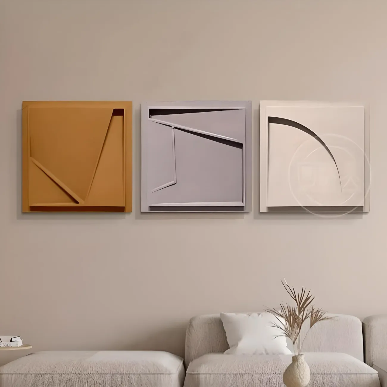 Минималистичная рельефная декоративная фреска "Morandi" 37987-30