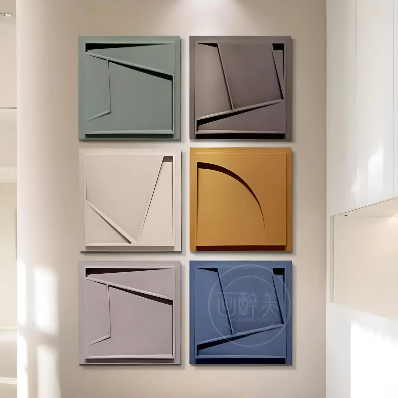 Минималистичная рельефная декоративная фреска "Morandi" 37987-30