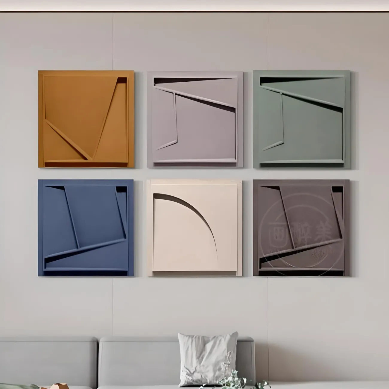 Минималистичная рельефная декоративная фреска "Morandi" 37987-30