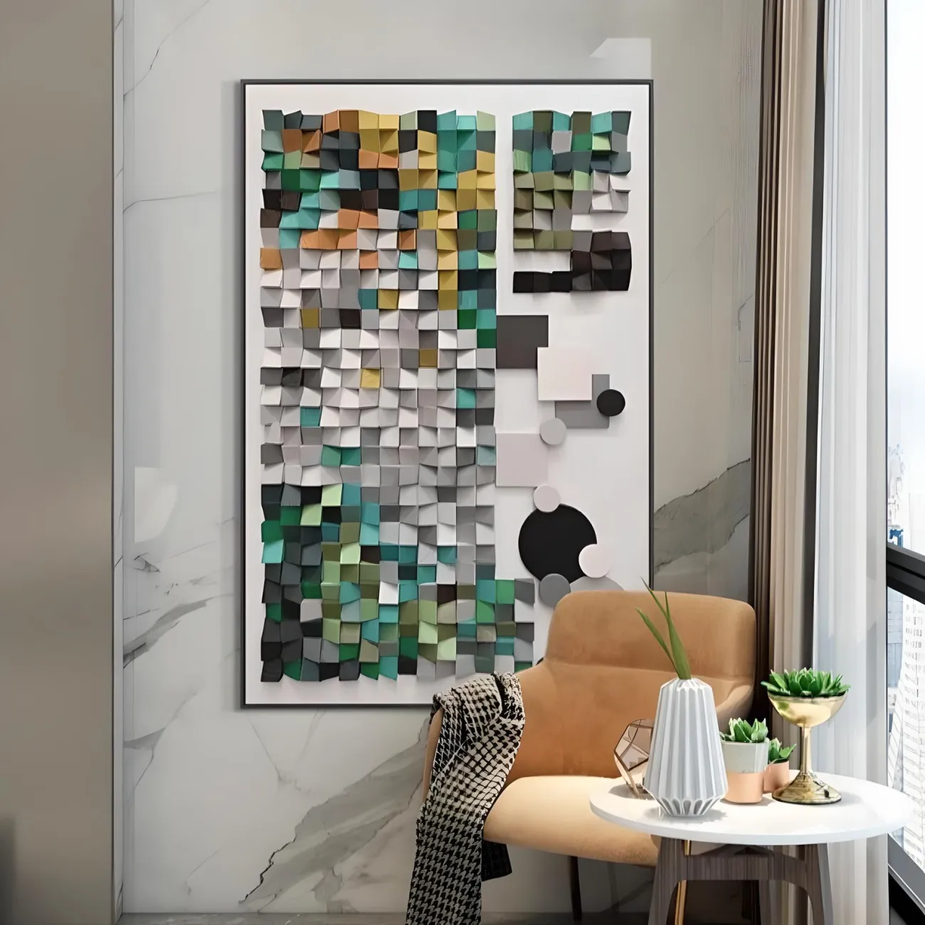 Креативная абстрактная трехмерная картина "Пьяная красавица" 37989-30