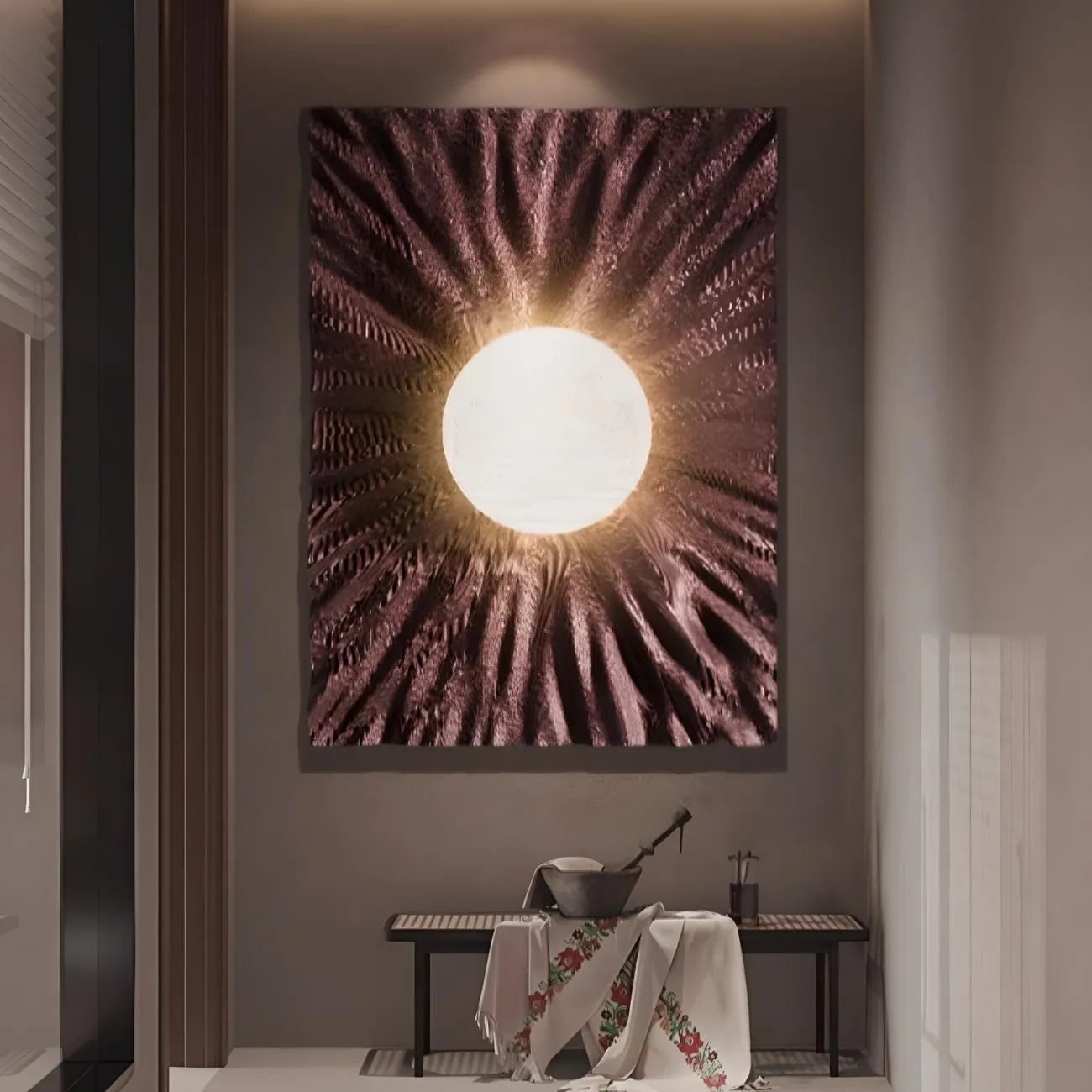 Светящаяся декоративная трехмерная картина "Пьяная красавица" 37990-30