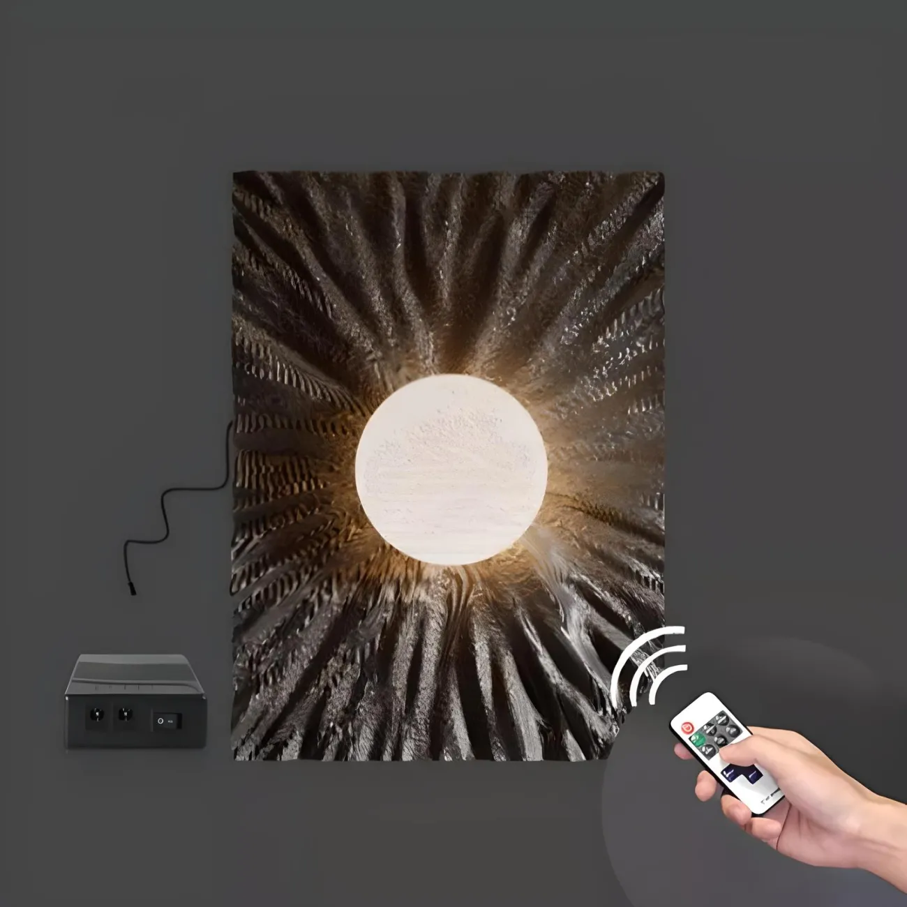 Светящаяся декоративная трехмерная картина "Пьяная красавица" 37990-30