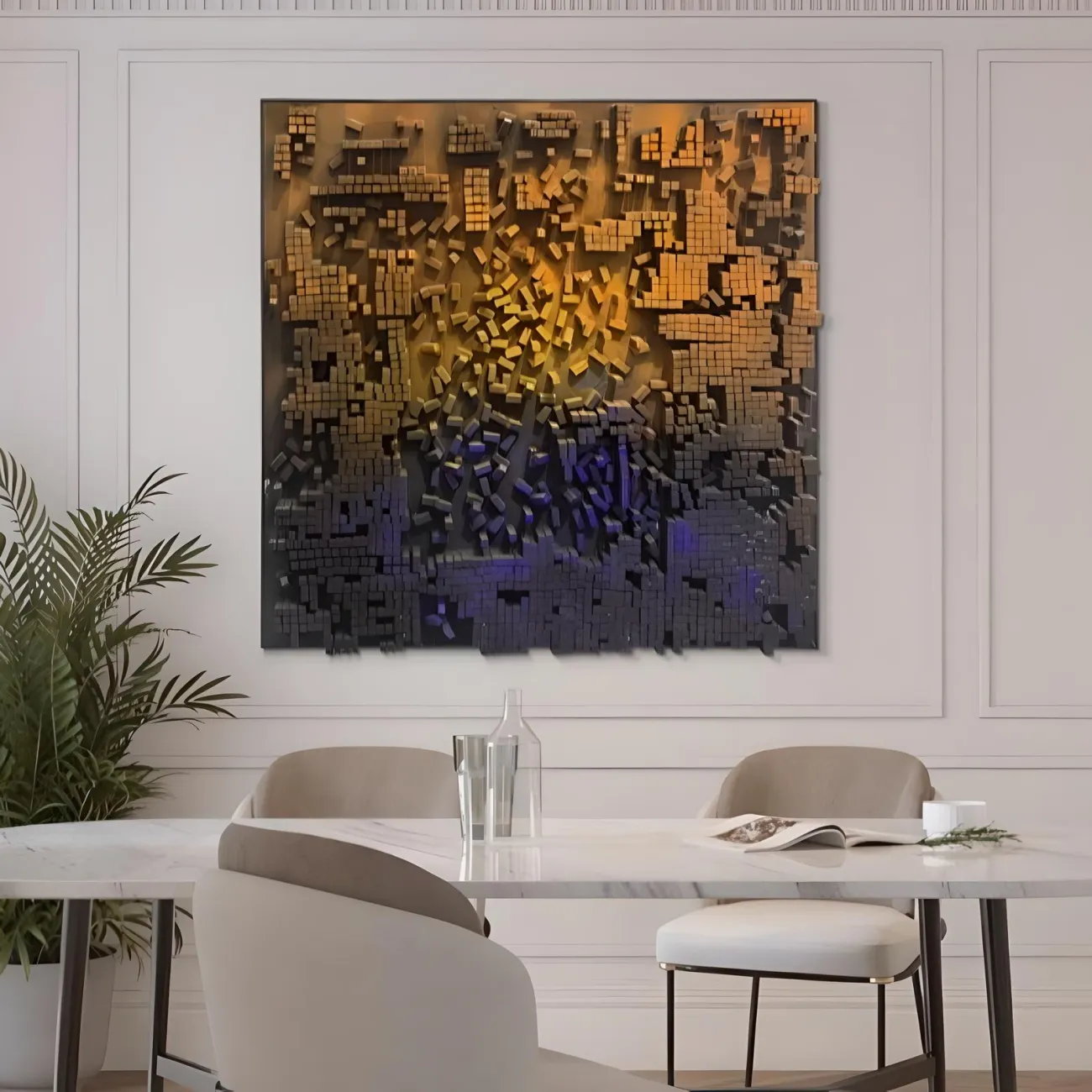 Объемная декоративная роскошная картина "Пьяная красавица" 38005-30