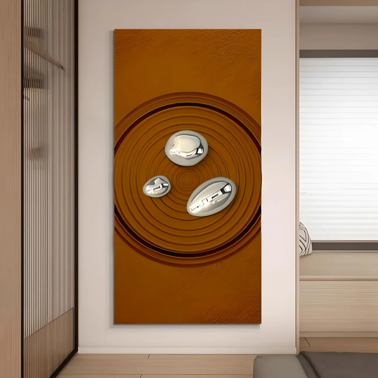 Оригинальная минималистская рельефная картина "Пьяная красавица" 38016-30