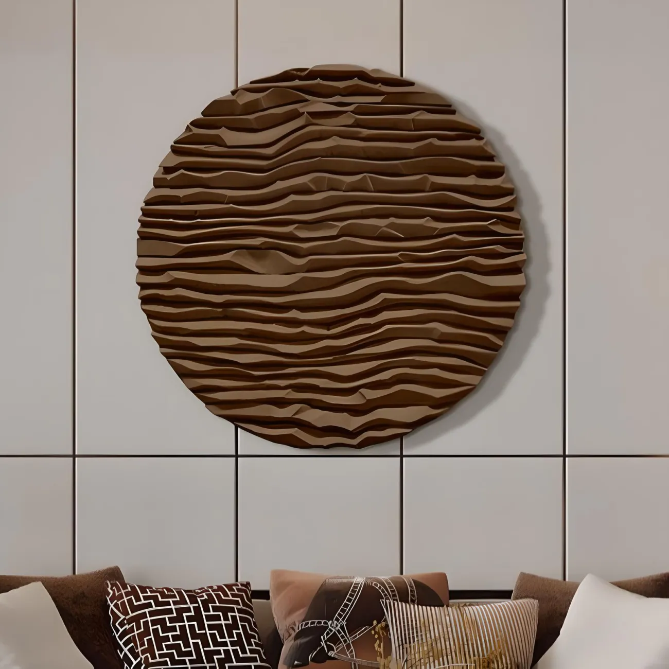 Современная атмосферная абстрактная фреска "Пьяная красавица" 38039-30