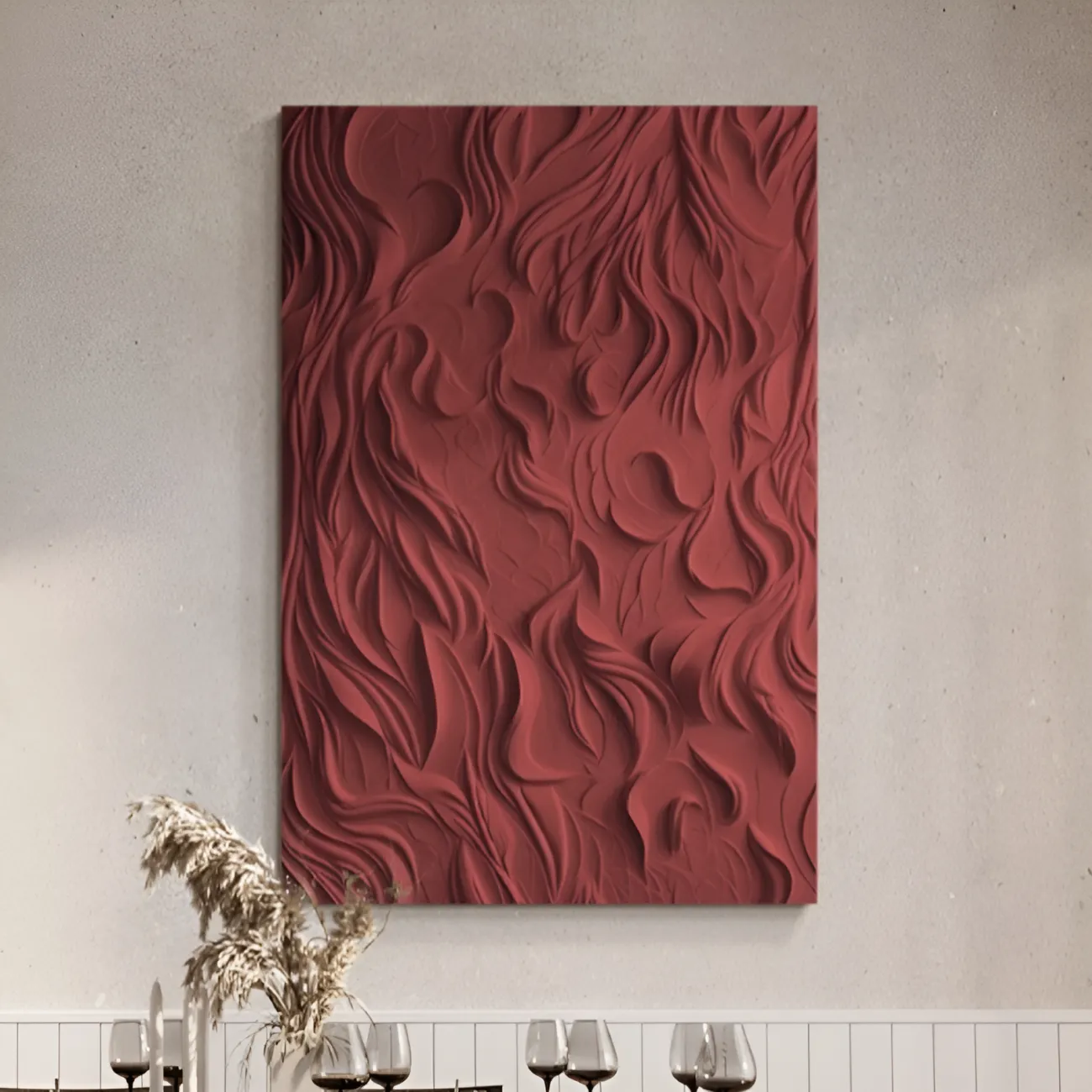 Абстрактная декоративная рельефная картина "Пьяная красавица" 38052-30 Абстрактная декоративная рельефная картина "Пьяная красавица" 38052-30