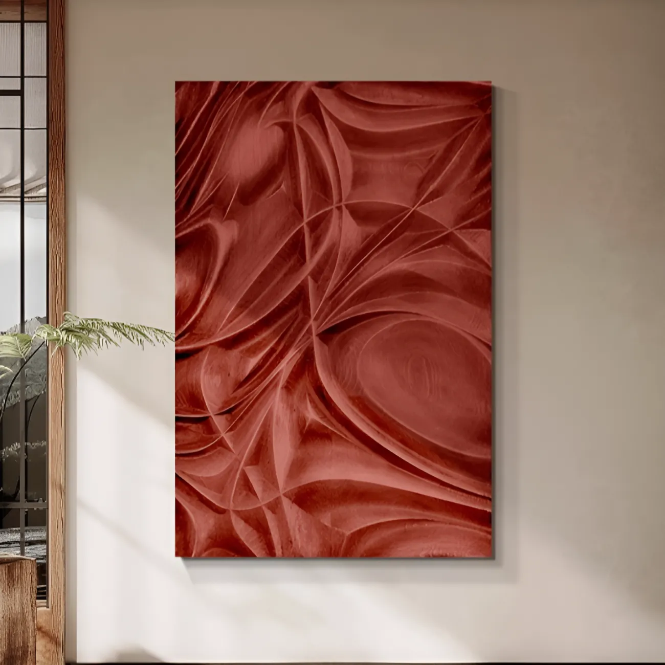 Трехмерная рельефная абстрактная фреска "Тихий ветер" 38061-30