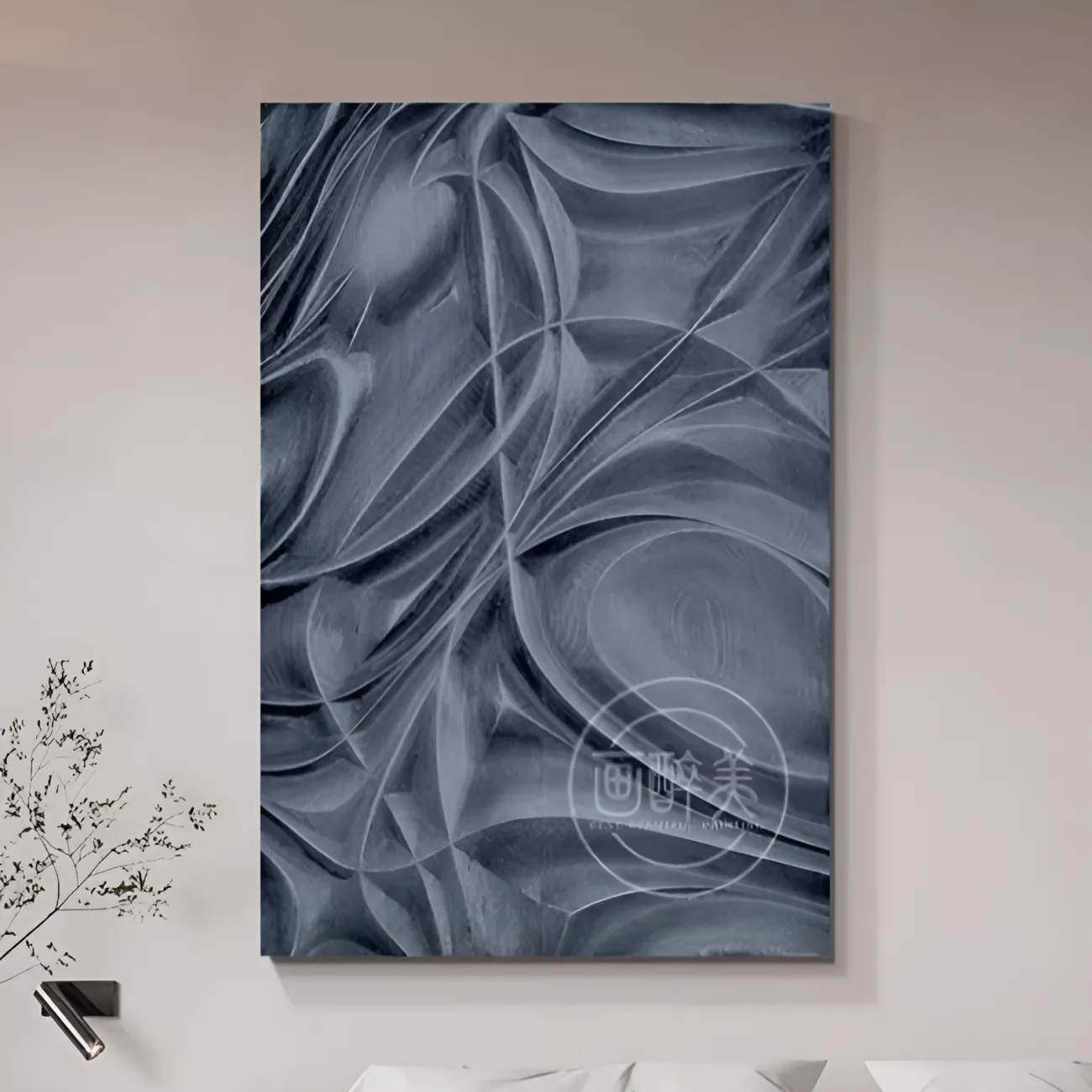 Трехмерная рельефная абстрактная фреска "Тихий ветер" 38061-30