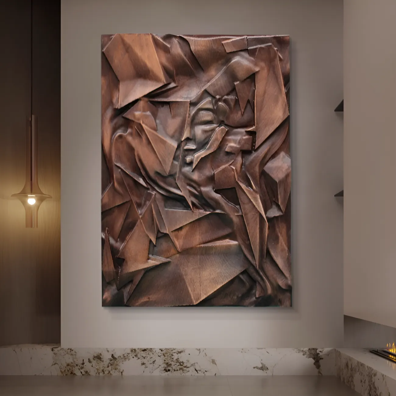 Абстрактная трехмерная картина "Пьяная красавица" 38063-30