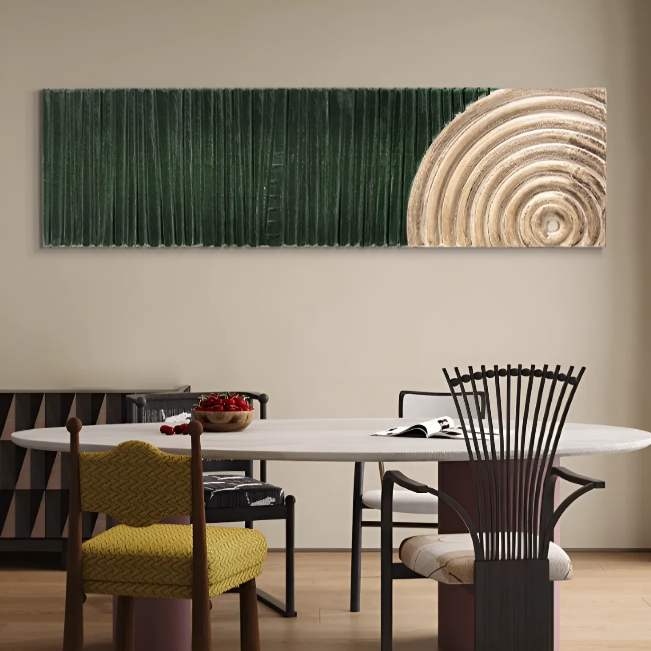 Длинная трехмерная рельефная картина "Пьяная красавица" 38064-30