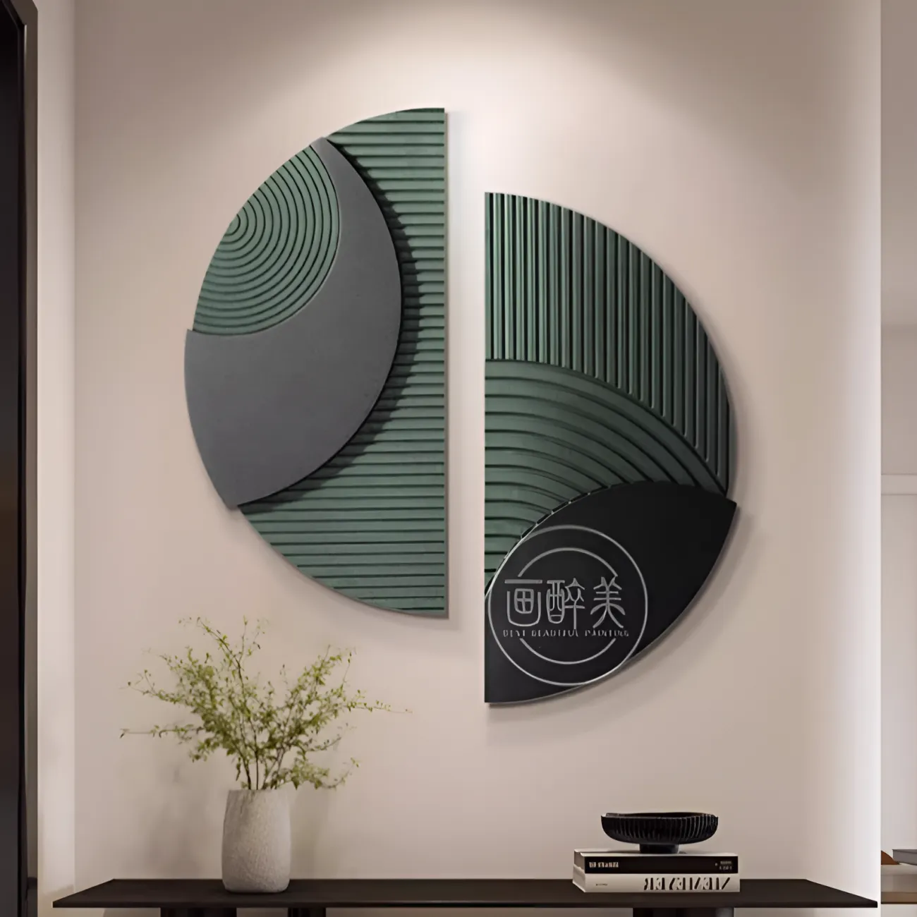 Трехмерная полукруглая декоративная картина "Пьяная красавица" 38073-30 Трехмерная полукруглая декоративная картина "Пьяная красавица" 38073-30