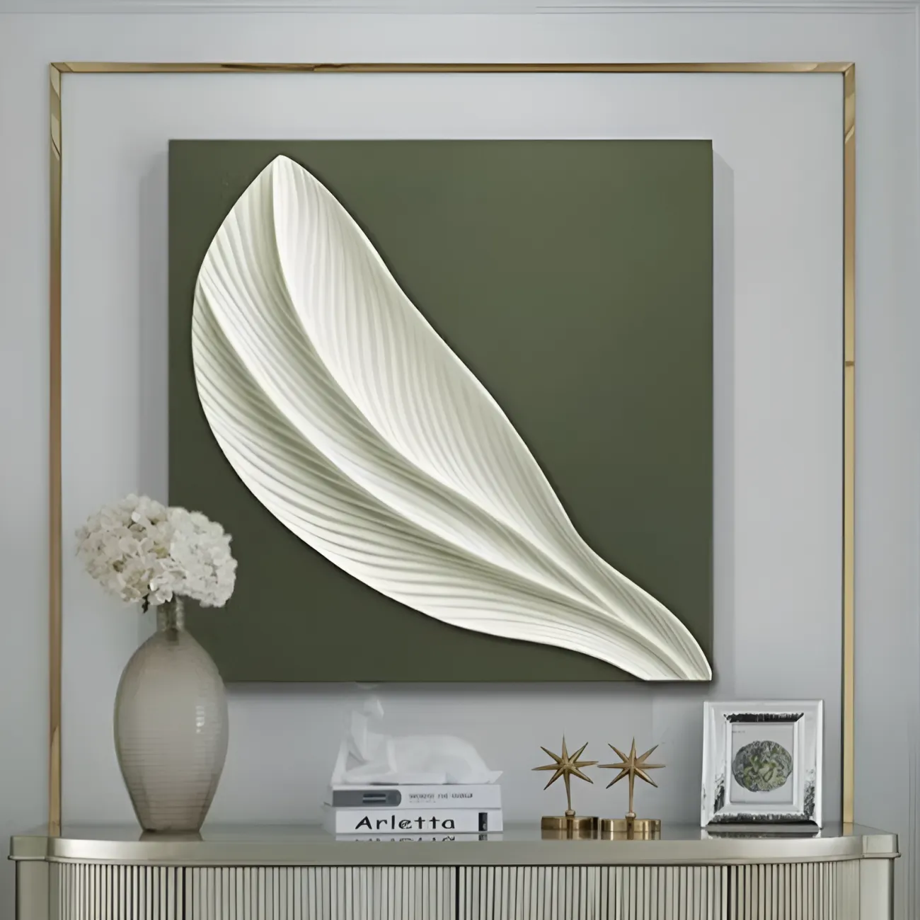 Трехмерная абстрактная картина "Пьяная красавица" 38085-30 в стиле Ваби-саби