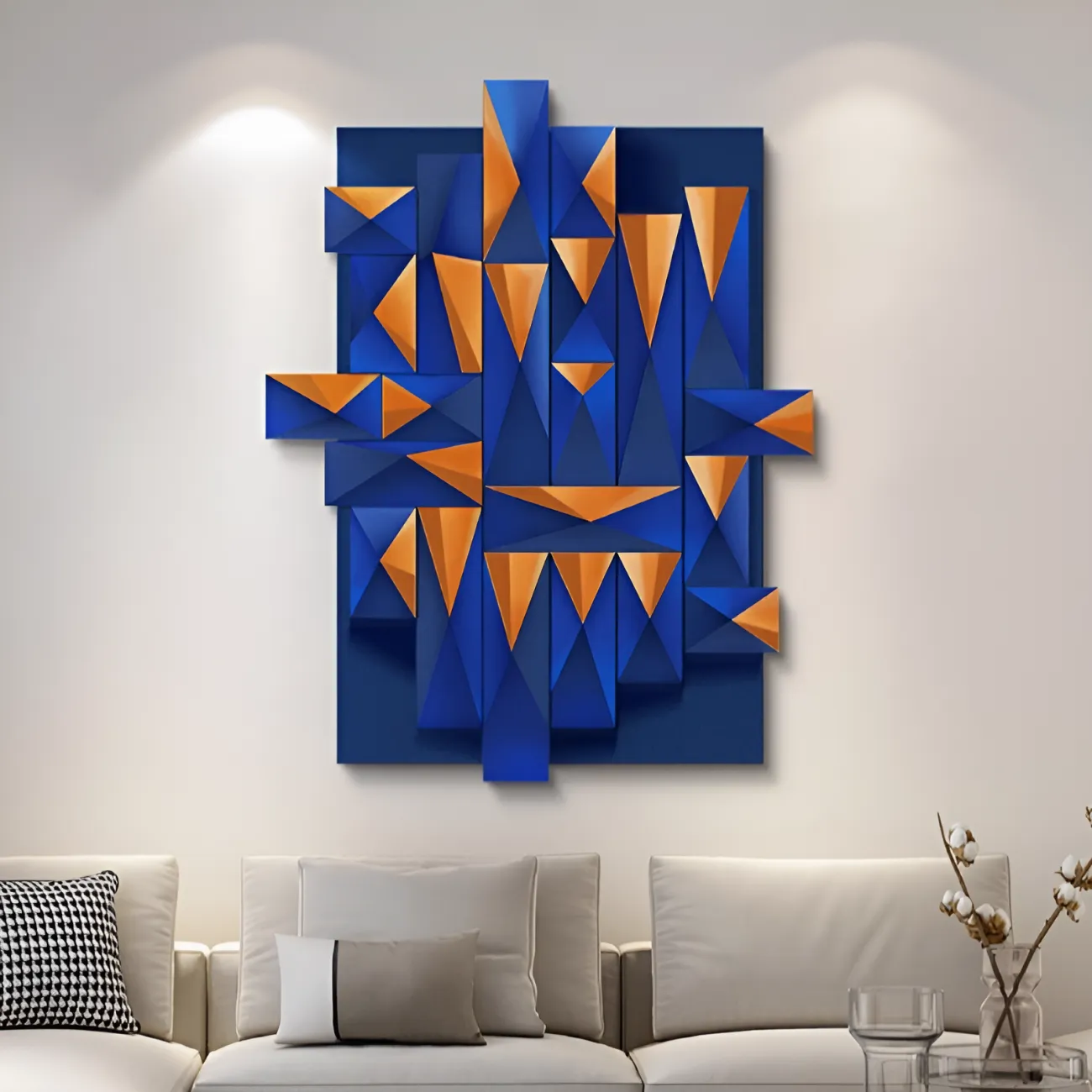 Трехмерная геометрическая цветовая картина "Пьяная красавица" 38091-30 Трехмерная геометрическая цветовая картина "Пьяная красавица" 38091-30