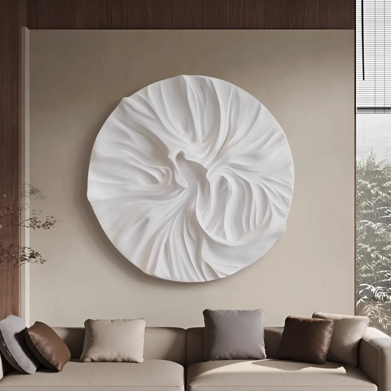 Минималистичная декоративная фреска "Пьяная красавица" 38103-30