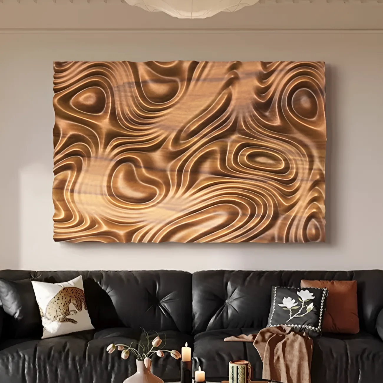 Абстрактная трехмерная картина "Пьяная красавица" 38116-30 в китайском стиле