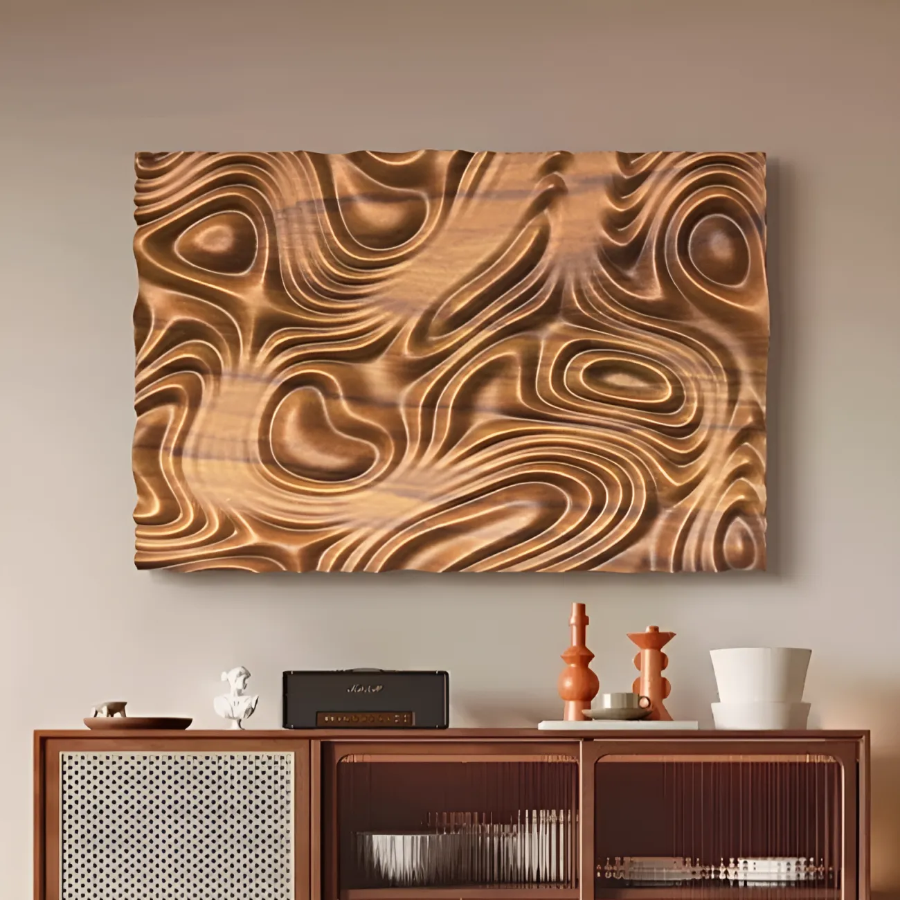 Абстрактная трехмерная картина "Пьяная красавица" 38116-30 в китайском стиле